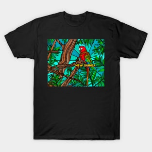 New Guinea - Parrot in Nature T-Shirt